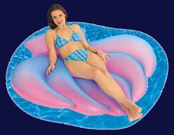 Shell shaped pool toy